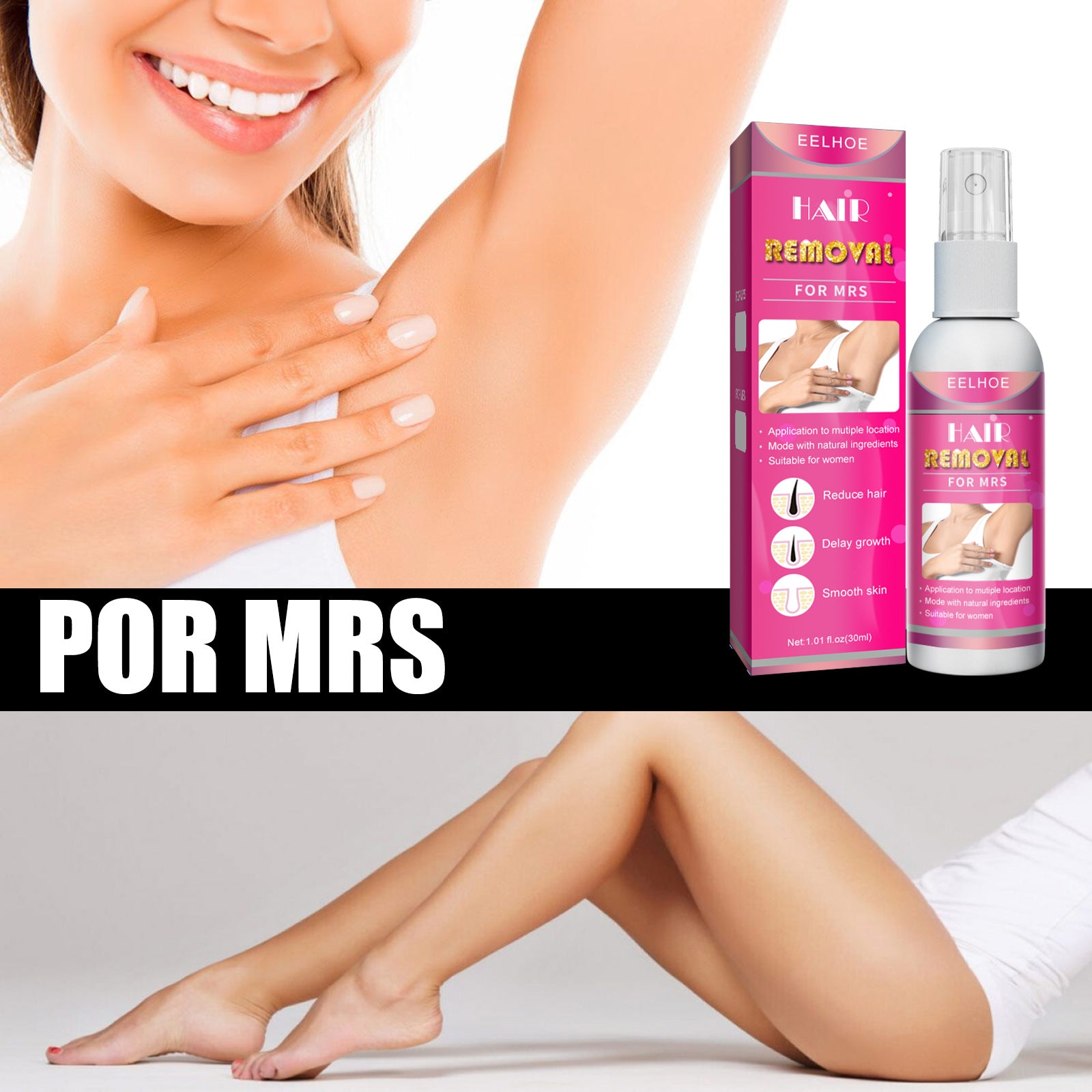 Hair Removal Spray For Men And Women With Hairy Legs